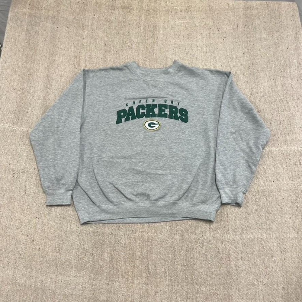 Vintage Green Bay Packers Sweatshirt Mens XXL Gray 2000s NFL